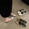 Fashion Summer Women Mules Slippers Shoes Fashion Cover Toe Slip On Slides Casual Street Style Flats Shoes
