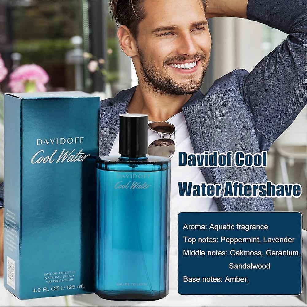 Davidoff Cool Water Men's Eau De Toilette, 125ml - Refreshing Aquatic Scent