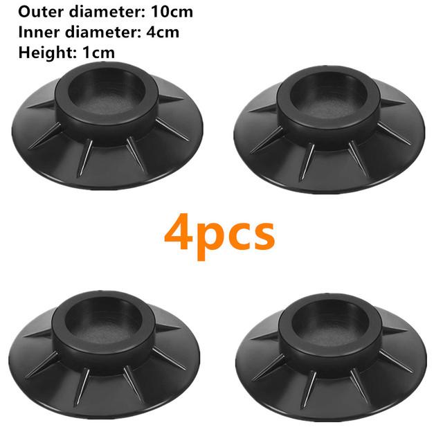 4 ks Univerzální antivibrační podložky Pračka Gumová podložka na nohy Antivibrační podložka pro zvedání podnoží snižující hluk nábytku