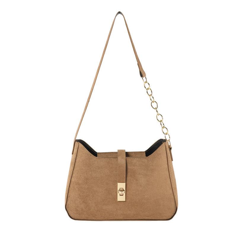 Stylish And Versatile Medium-sized Underarm Bag For Women 2024 Spring Fashion Trend коричневый