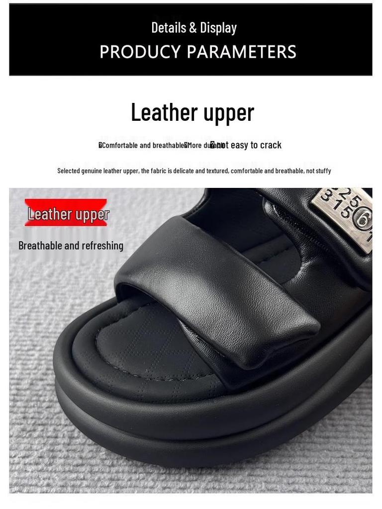 Women's Velcro Thick-Soled Soft Sport Sandals - Lightweight Summer Casual Beach Roman Style