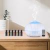 Wood Grain Essential Oil Diffuser (550ml) W/ Remote, 7 Color LED & 6 Oils  Ultimate Aromatherapy & Humidifier Set