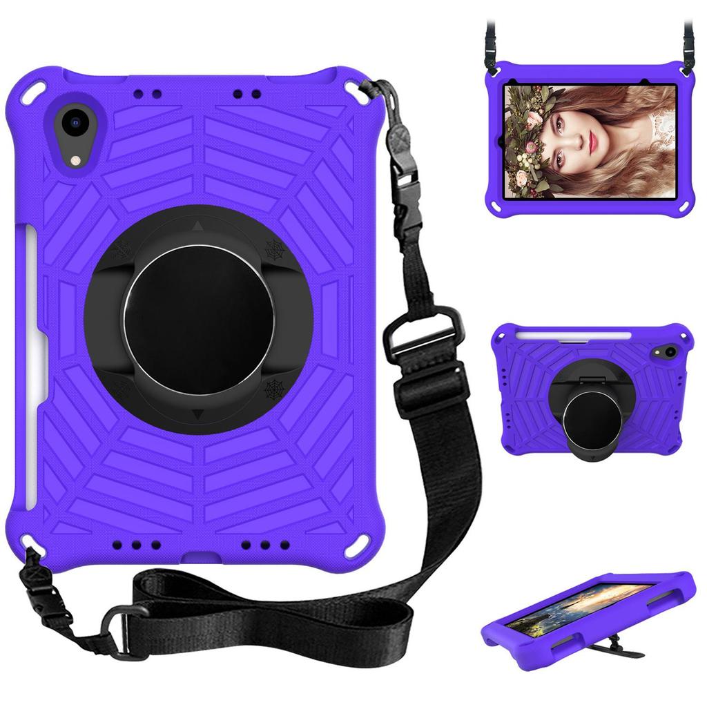 Mini6 portable shoulder strap protective cover with 360° rotating bracket for Mini5, Mini4 tablets - Eva anti-drop case
