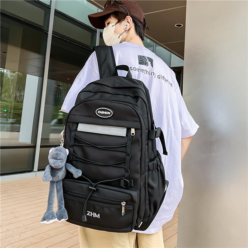 

New vintage nylon backpack large capacity casual backpack trendy fashion student school bag