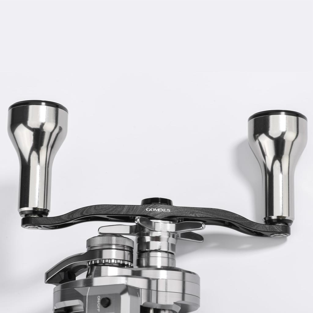 Gomexus Ultra Duralumin Baitcasting Reel Handle with Long Power for Offshore Light Jigging and Tairubber Fishing Knob, 120mm,