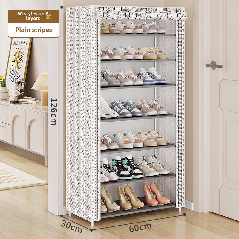 Space-Saving Multi-Layer Dust-Proof Shoe Rack for Indoor Storage