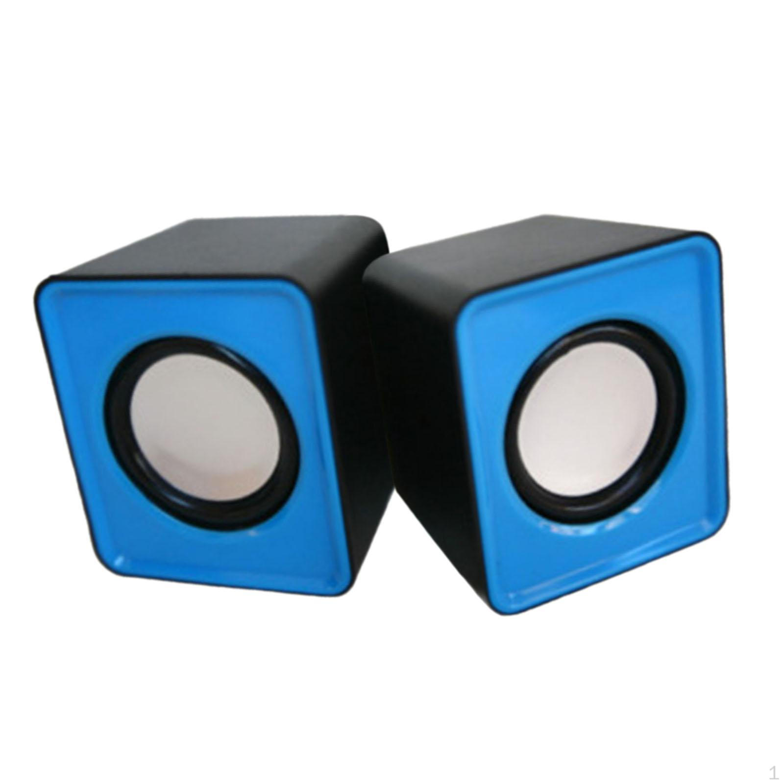 

Компактна настільна акустична система з настроюваним регулятором гучності для комп’ютерів і ноутбуків синій