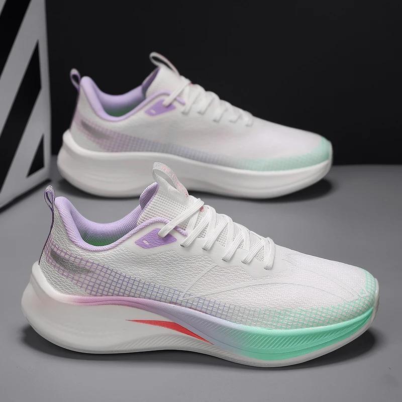 Neue Laufschuhe Herren Mesh Atmungsaktiv Bequem Flach Lässige Walking Schuhe Schnürschuhe Trendige Outdoor Sneaker für Herren Damen