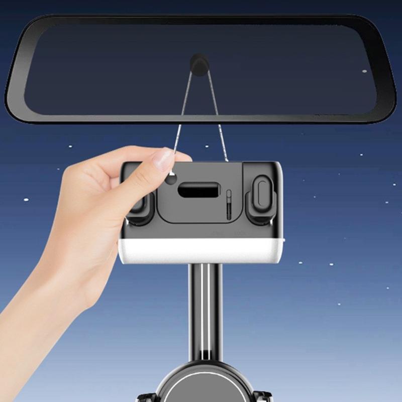Universal Car Rearview Mirror Smartphone Mount 360 Degree Rotation And Adjustable Length Suitable For Any Vehicle Model