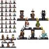 Caribbean Pirates Building Blocks Set 8pcs Minifigures With Mermaids Educational Toy