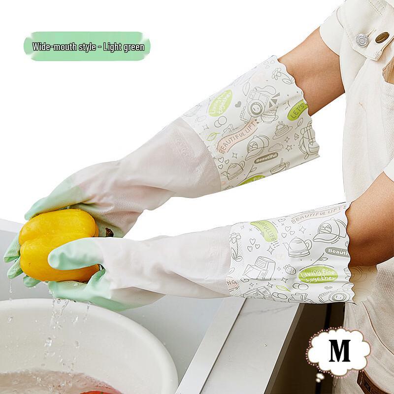 Dapeng Thickened Lined Waterproof PVC Gloves