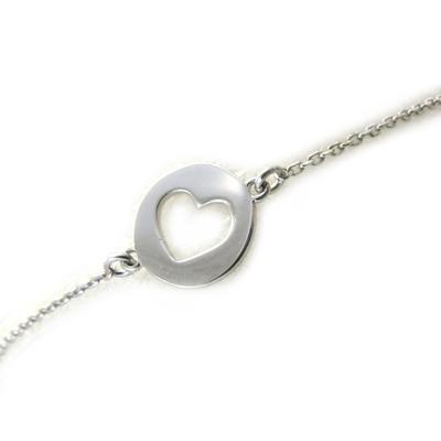 [N2833] - Silver Bracelet 'Love' Silver (rhodium-plated) - 10 Mm