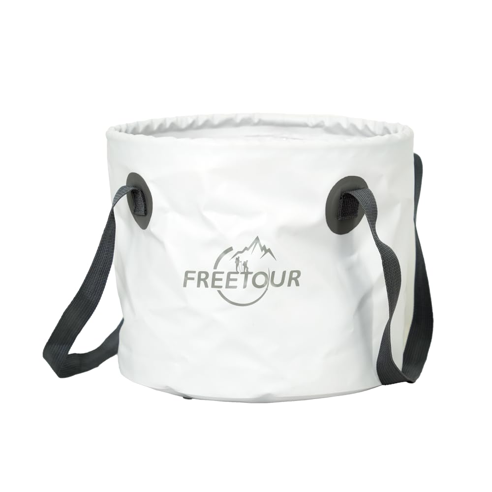 

Baiao Складное ведро с ручкой 20 л Портативный сверхлегкий уличный таз Складное ведро для походов, уборки, рыбалки, кемпинга, (белый) [Использовал] белый