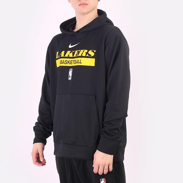 New Nike Nba Los Angeles Lakers Spotlight Dri Fit Loose Fit Hoodie DN4620-010