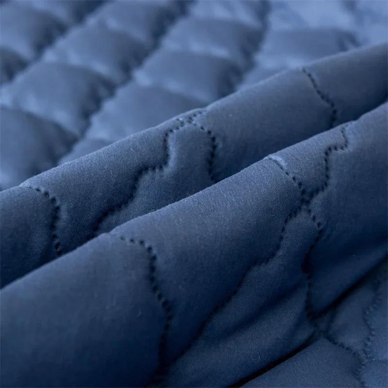 1pc Solid Color Quilted Sandwich Pillow Core Protector Cover, Not Include Pillow Core,Removable Washable Pillowcase