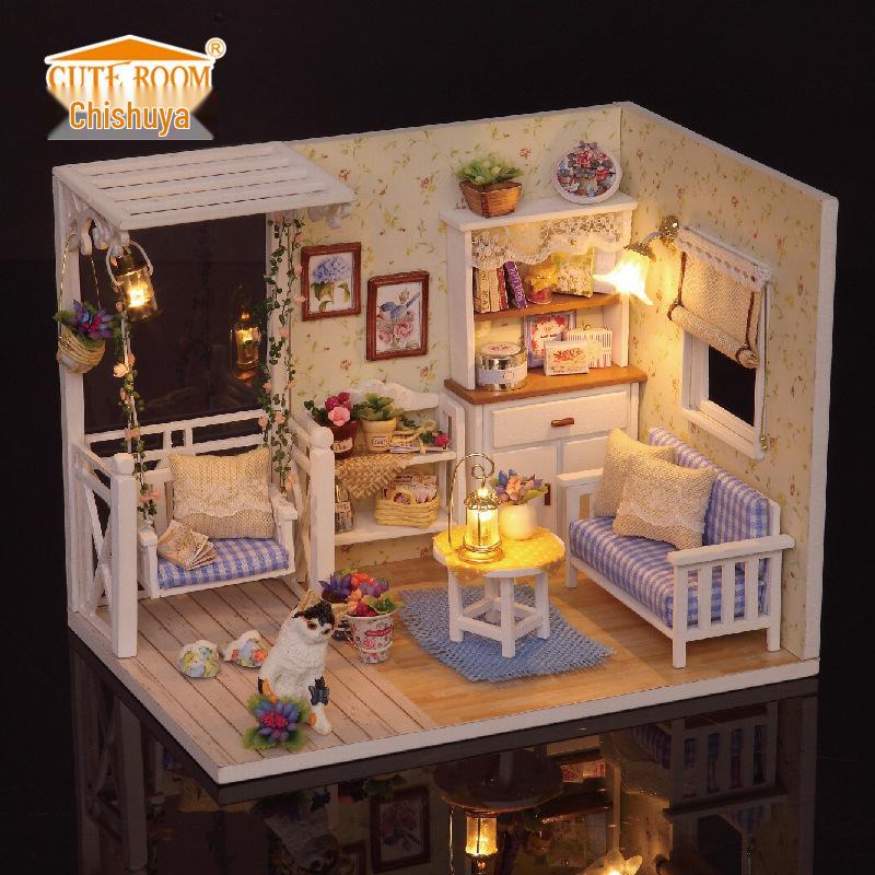 

Zhiquwu Модель Дневника Котенка Сделай Сам: Креативный подарок ручной работы, строительная игрушка для дня рождения девушки