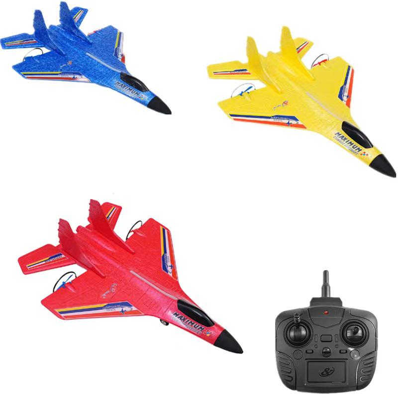 Luminous Remote Control Fighter Jet 650 Model - Drop-Resistant Foam Fixed-Wing Toy Plane for Kids