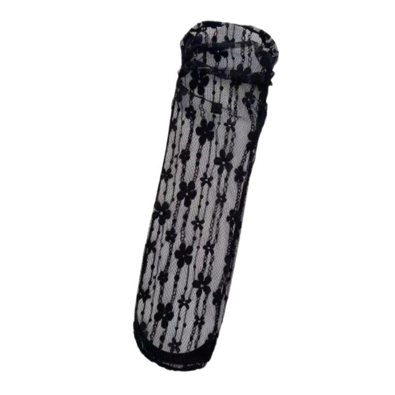 Women's White Lace Scrunch Mid-Calf Summer Socks - Mesh, JK Style, Ideal for Mary Jane Shoes