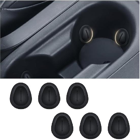 Car Cup Holder Limiter,Silicone Anti Shake Car Coasters for Cup Holders,Universal Self-Adhesive Car Cup Holder erts Stabilizer Car Accessories