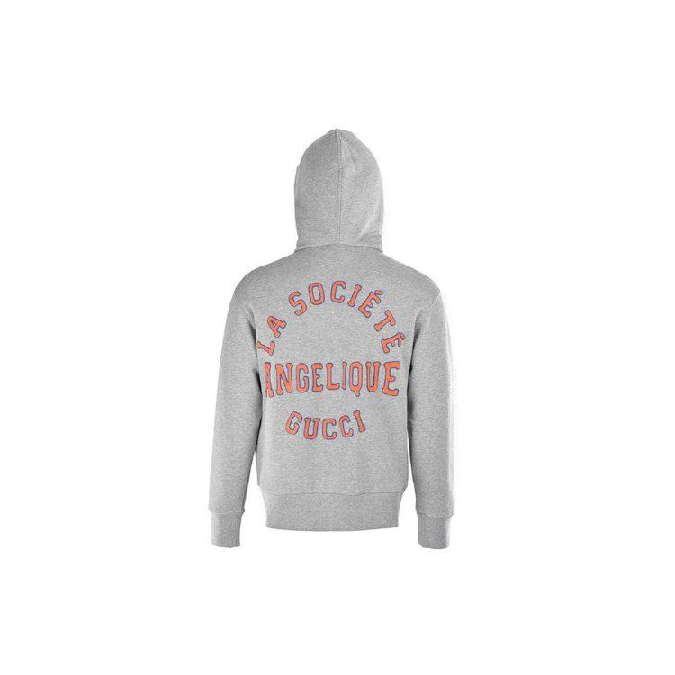 Gucci Sweatshirts Men's Gray Hooded Non Detachable Moderate 519681-XJAOB-1097