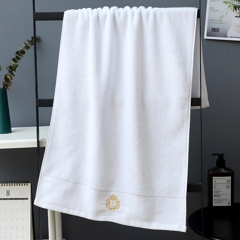 Spot large thickened cotton souvenir towel hotel men's sports face towel plain color broken gear water absorption