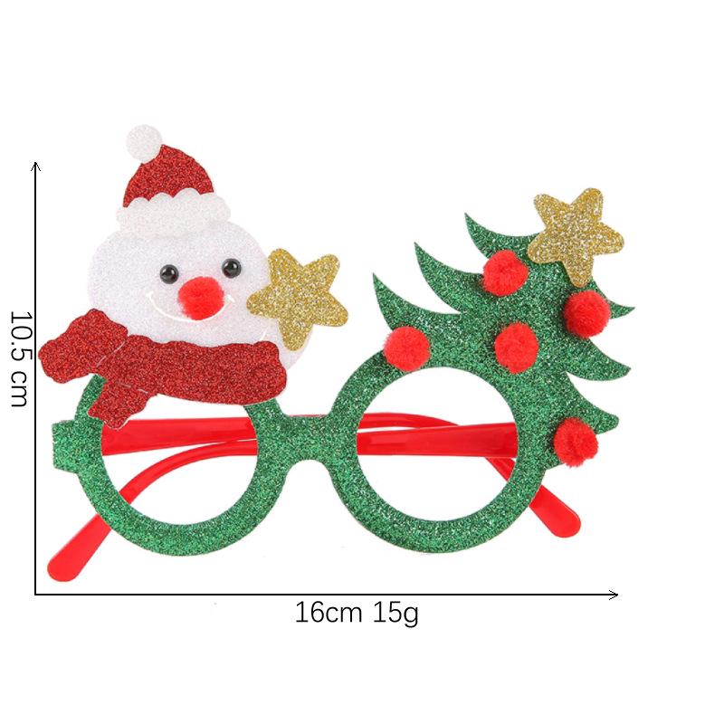 Festive Headband Eyeglass Frames: Christmas, Halloween, Valentine's Day & Party Glasses with Santa Claus Design