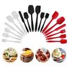 6Pcs/Set Silicone Kitchen Utensils Nonstick Heat Spatula Scoop Oil Brush Chef All Over Silica Food Cooking Baking Cutlery Dinnerware Cookware Gadgets