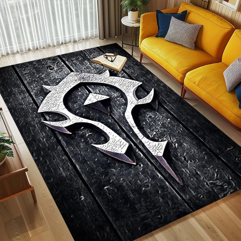 Warcraft Symbol Living Room Nonslip Area Rug Soft Carpet For Bedroom Game Playroom Sofa Office Home Decor Doormat Christmas Gift C9301990