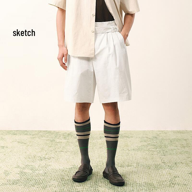 Men s Summer Oversize Straight-Leg Shorts M