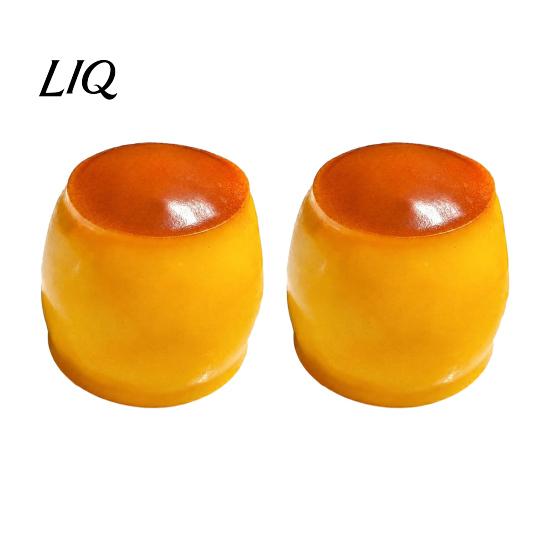 Pudding Stress Reliever 1/2Pcs Relief Crunchy Toy, Fake Caramel Squeeze Toy Simulated Dessert Sensory Fidget Gift for Adults Kids