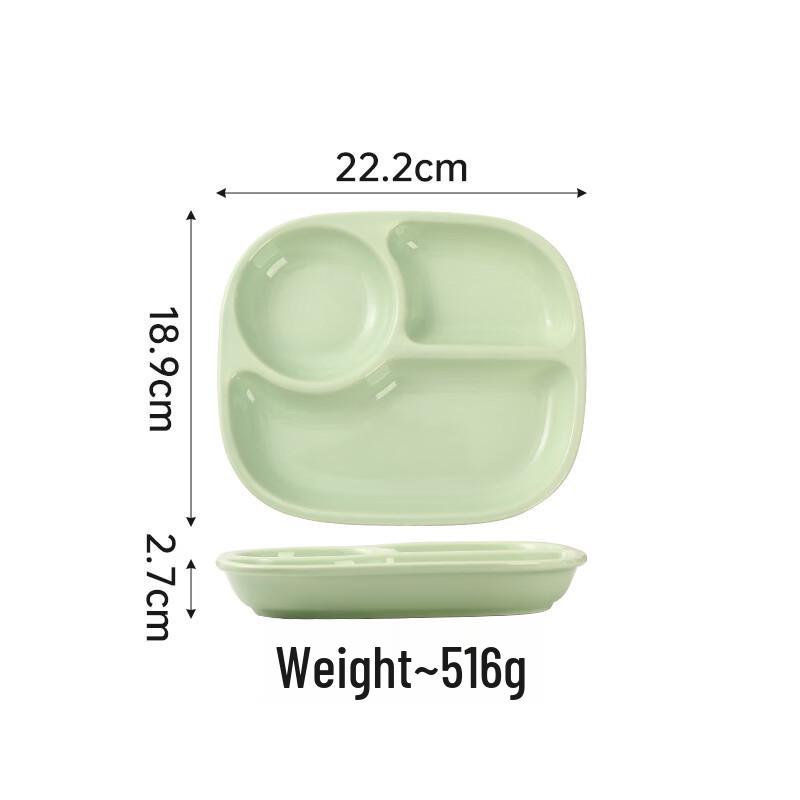 ZISIZ Ceramic Divided Dinner Plate
