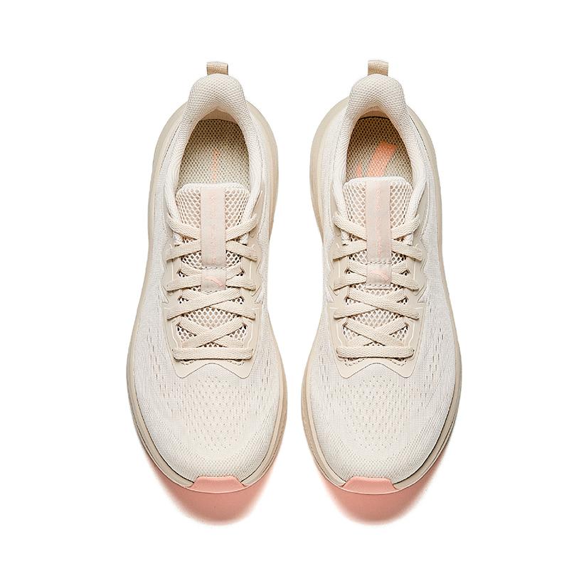 Anta Comfortable Fashionable Non-Slip Wear-Resistant Breathable Low-Top Casual Running Shoes Women sneaker Beige 922515514-2