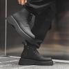 Martin boots men's 2024 new black platform derby shoes high-top big-headed leather shoes tooling boots 22510-J