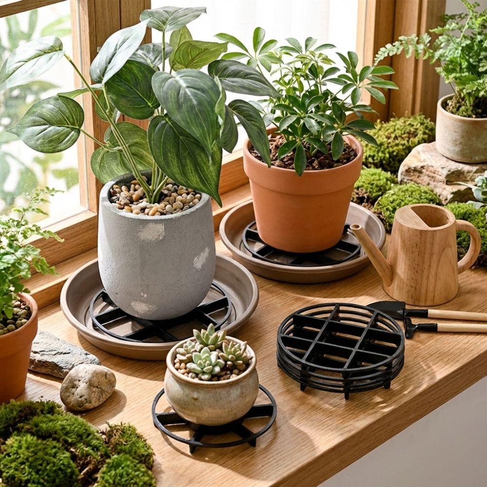 20PCS Anti Rot Root Flower Pot Tray Breathable Base Root Prevention Pad Indoor Outdoor