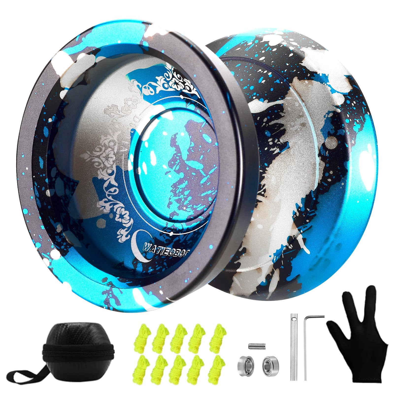 

WATIEOBOO Профессиональный йо-йо Трюковой йо-йо Для детей Для начинающих йо-йо Для взрослых Для среднего и продвинутого уровня йо-йо Йо-йо для начинающих Металлический йо-йо Гипер йо-йо