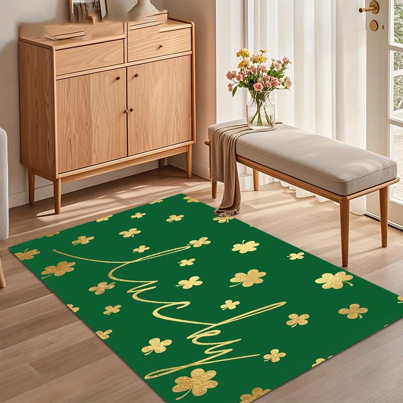 St. Patrick's Day Carpet Kitchen Mat Irish Festival Home Decor Foot Mat Festival Decor Floor Mat Non Slip Washable Area Rug
