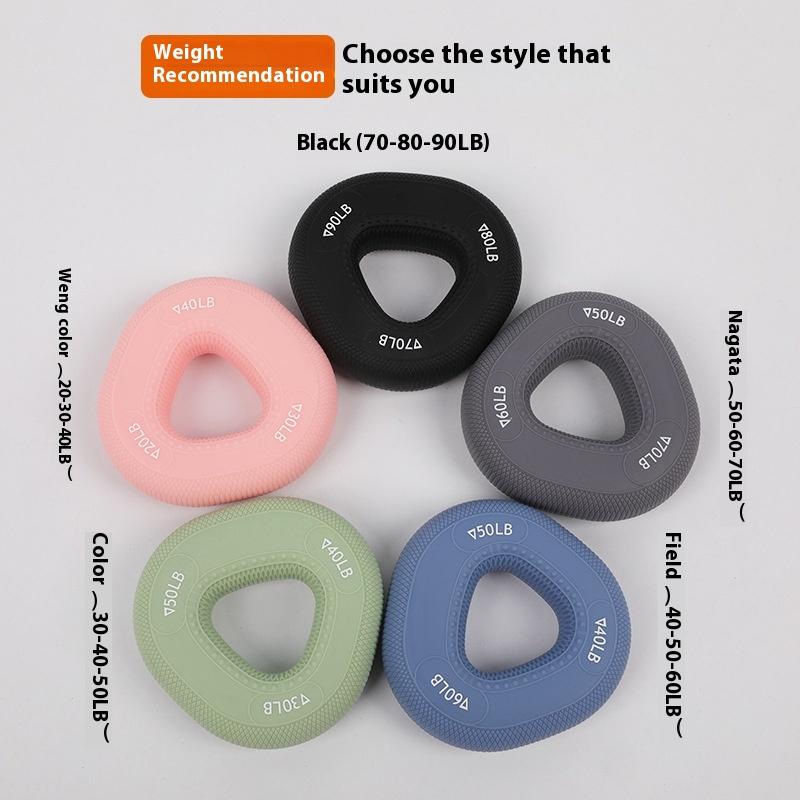 1Pc Silicone Hand Strengthener Ring 220Lbs Carpal Exerciser Finger Wrist Expander Grip Strength Workout Gripper For Hands