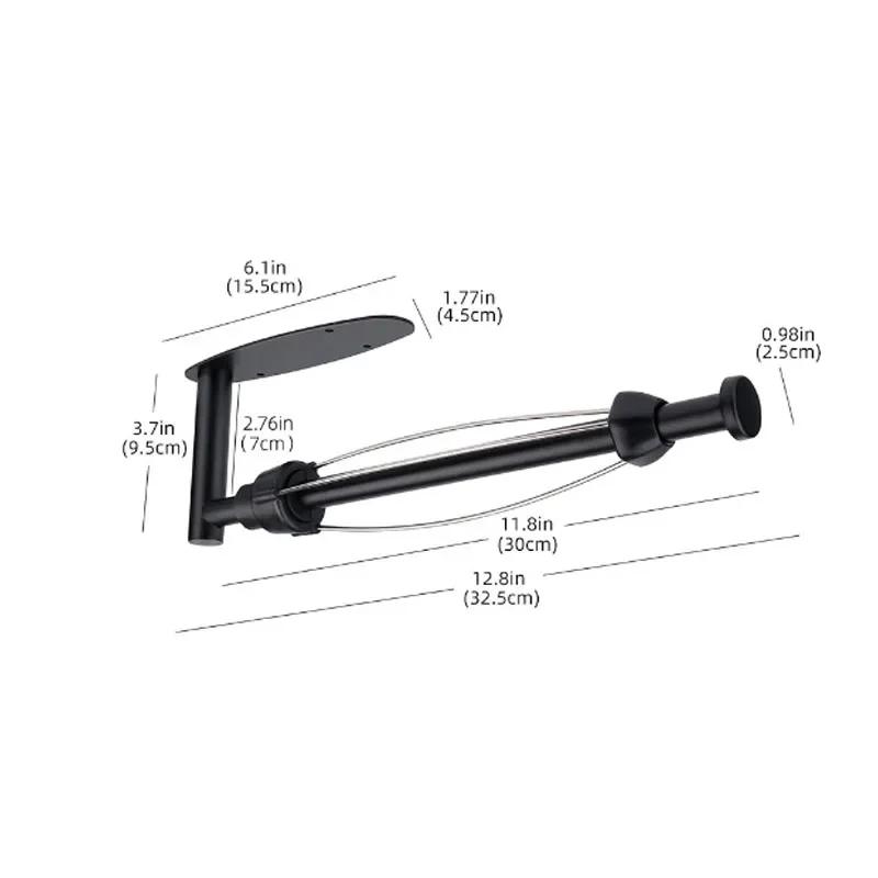 Stainless Steel Paper Towel Holder Punch-free Bathroom Toilet Paper Holder Storage Rack Kitchen Organizer Adhesive Wall Mount