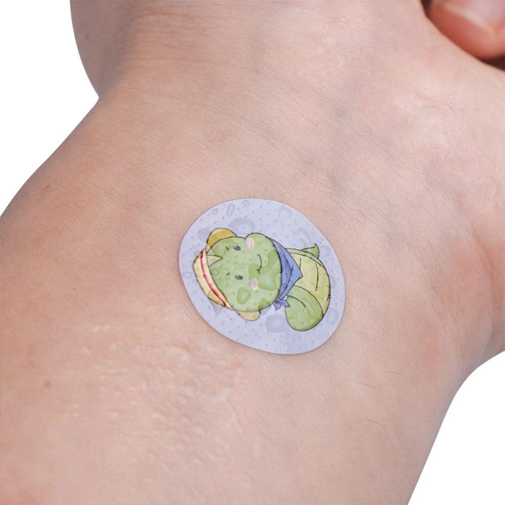 100/120PCS Round Round Band Aid Wound Dressing Children  Adhesive Bandages Cute Cartoon Bands Aid
