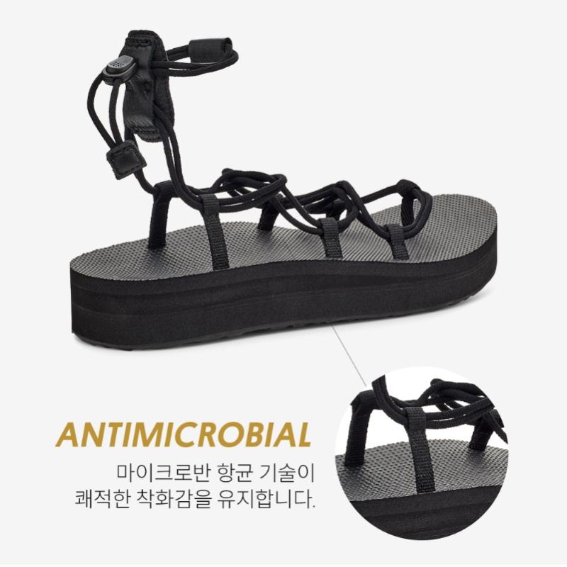 Teva Women Lace Strap Sandals Black Stvf2417890 Blk