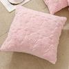 Christmas Tree Pillow Cover Soft Decorative Cushion Cover Fluffy Snowflake Pillowcase for Winter Holiday Decoration