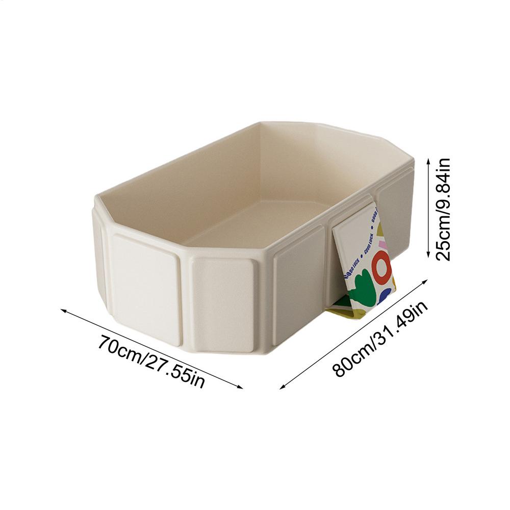 

Foldable Bathtub for Kids Toddler Bath Tub with Drain Plug Foldable Baby Shower Tub with 5 Balls and 2 Ducks Green White