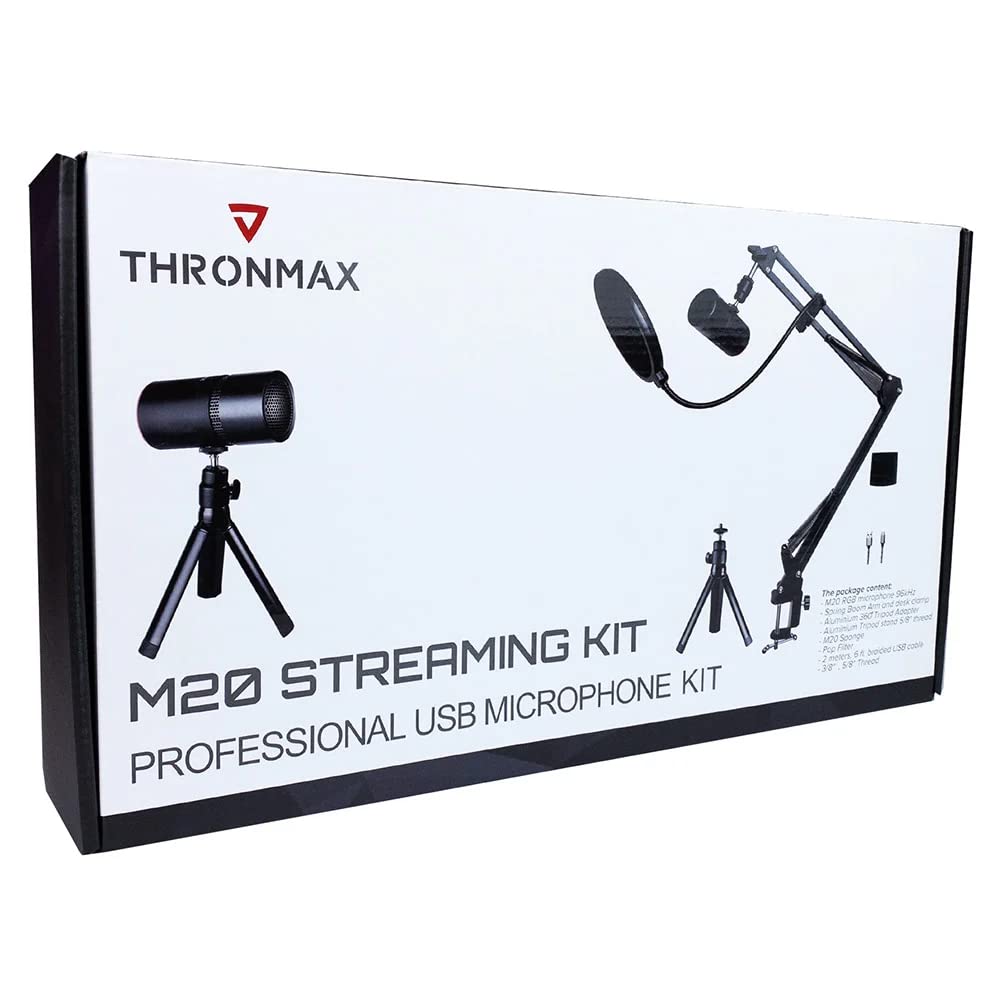 

THRONMAX M20 Streaming Kit, an all-in-one USB microphone set for streaming