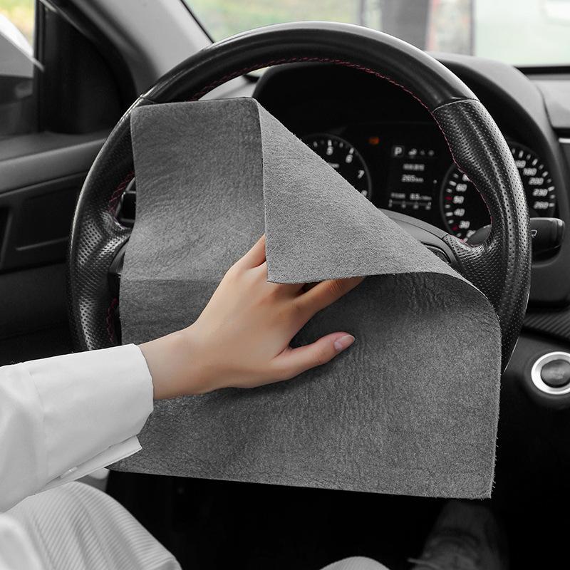 Kitchen Mirror Cleaning Glass Reuse Cloth No Water Marks Glass Wipes Car Bathroom Home Living Handy Tool Magic Cloth Multifunctional Accessories