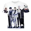 Summer Anime T-shirt 3D Digital Printing Anime Character Men's Short Sleeved T-shirt