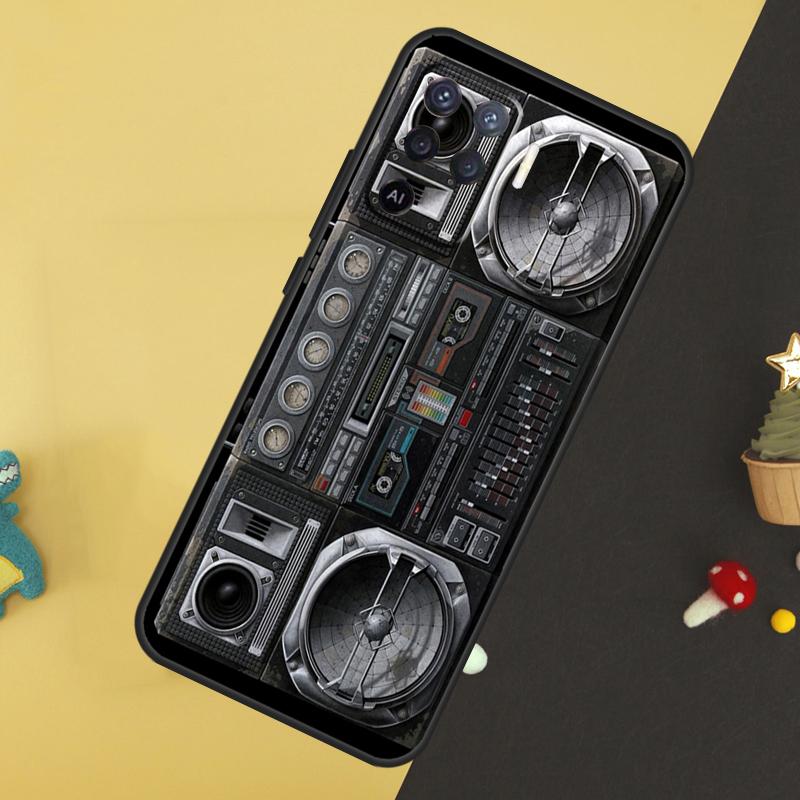 Vintage 80s Boombox Case For Oppo A5 Pro A6 A15 A16 A76 A96 A17 A57 A98 A58 A78 A18 A38 A54 A74 A94 A40 A60 A80