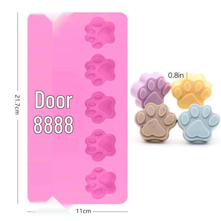 10-Piece Cat Paw & 18-Piece Bone Silicone Baking Mold Set for Pet Treats