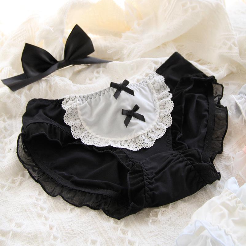 

Черные кружевные трусики-треугольники из сетки со средним поясом для женщин L