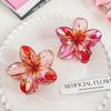 Women Hair Claw Candy Color Flower Shape Hair Clip Elegant Anti-slip Hair Fixing Back Head Hairpin Hair Accessories