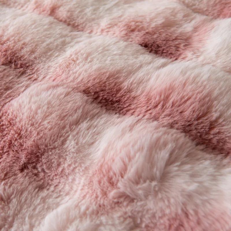 Plush Sofa Cover for Living Room Warm Winter Sofa Towel Universal Non-slip Sofa Mat Couch Blanket Couch Cushion Thicken Rabbit
